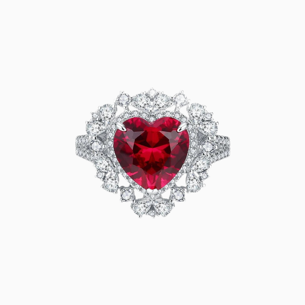 Heart Crusted Ring