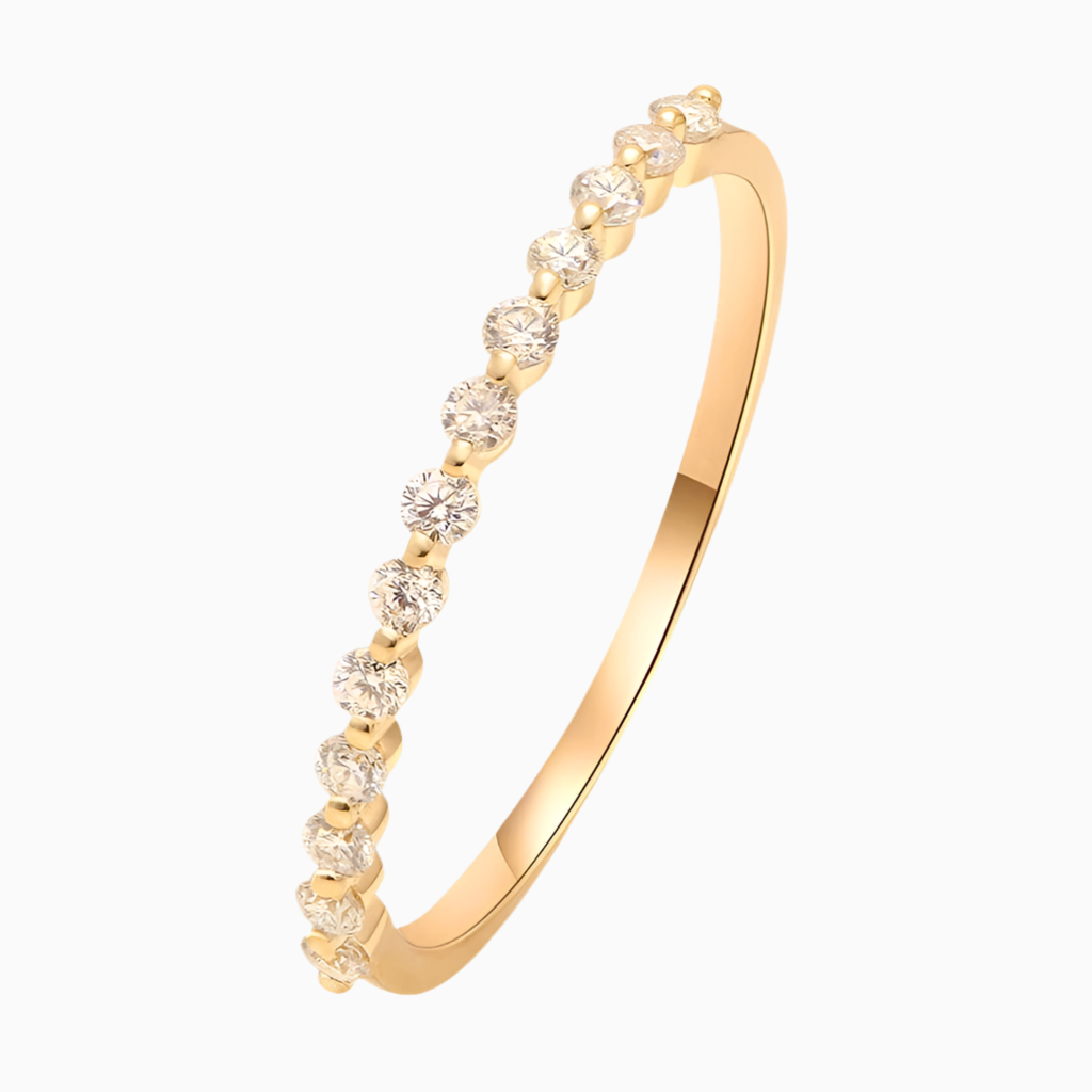 Band Diamond Ring 14k Gold