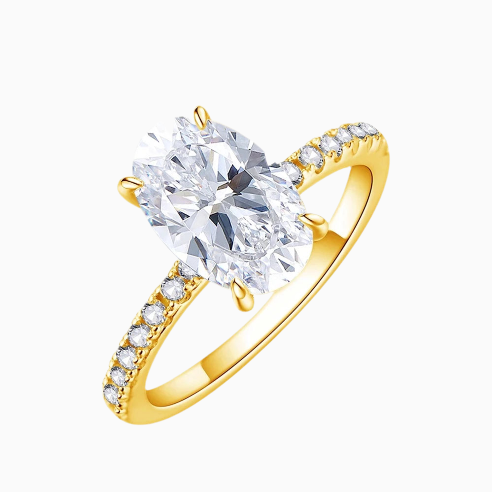 Pavé Moissanite Ring