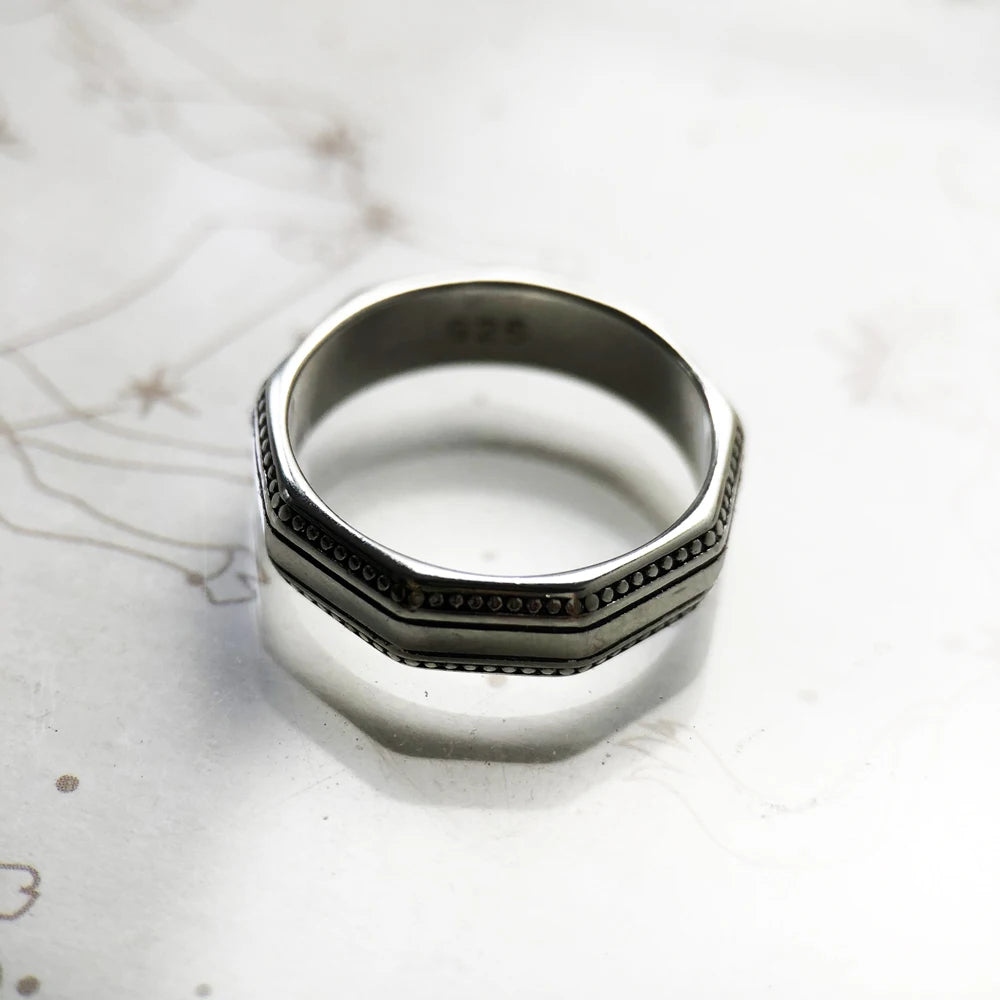 Angular Band Ring