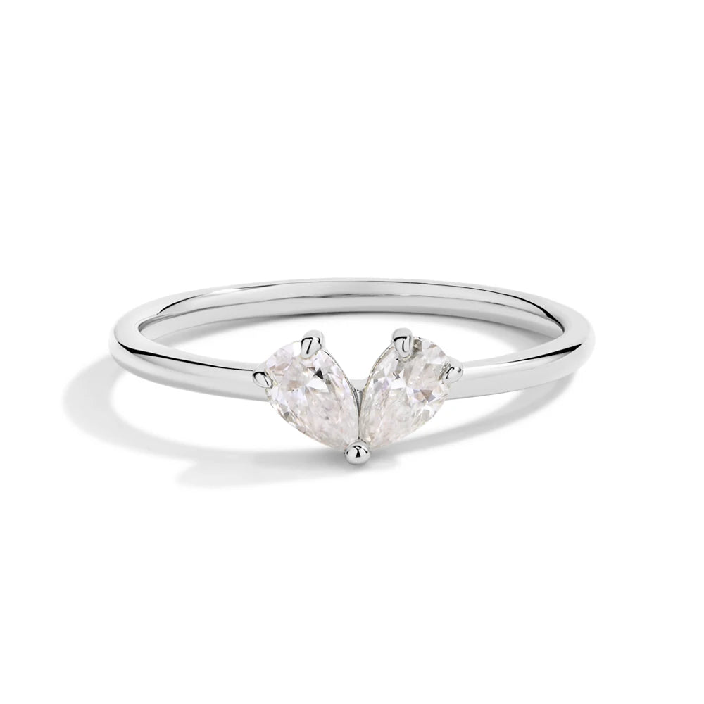 Heart Moissanite Ring