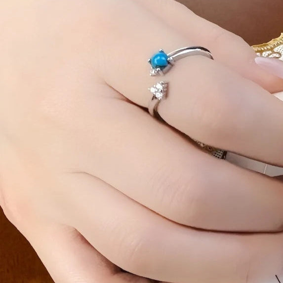 Blue Arrow Ring