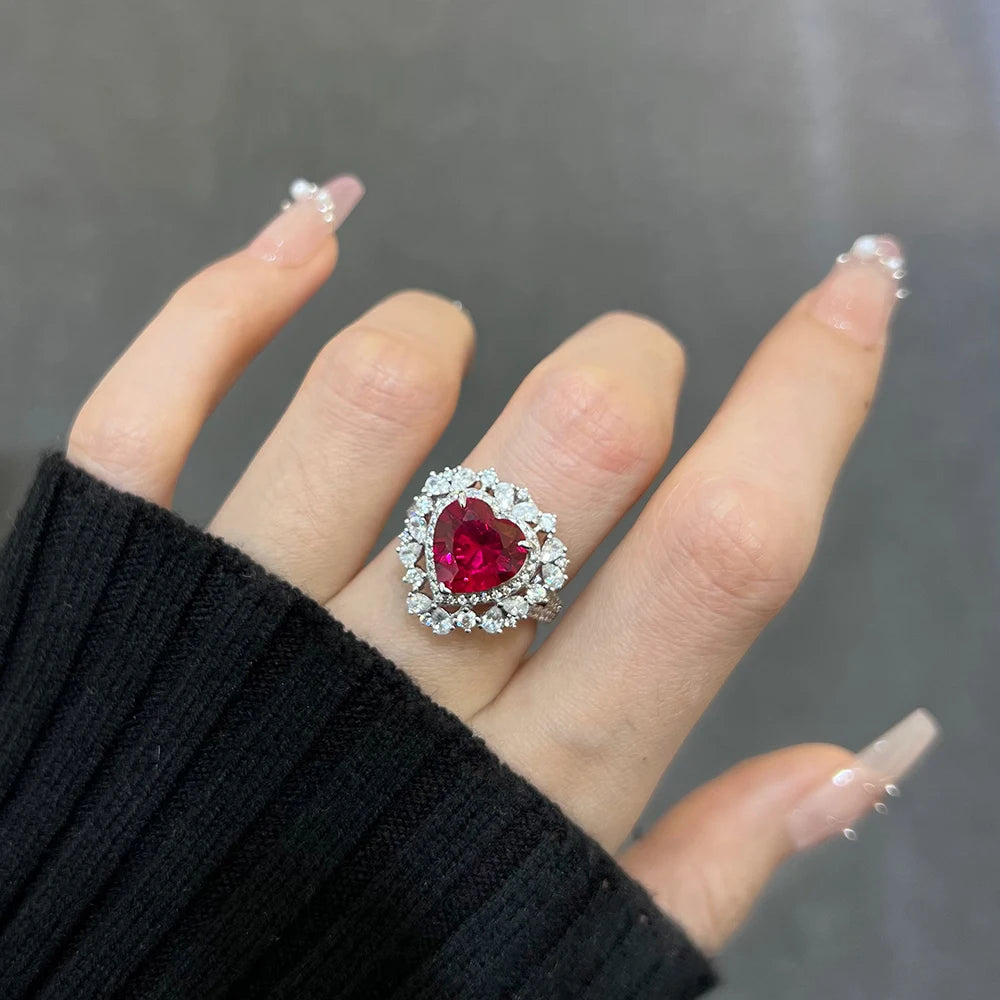 Heart Crusted Ring