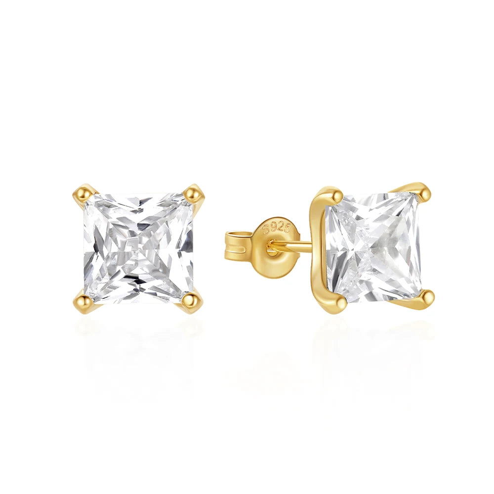 S925 Zircon Studs Earrings