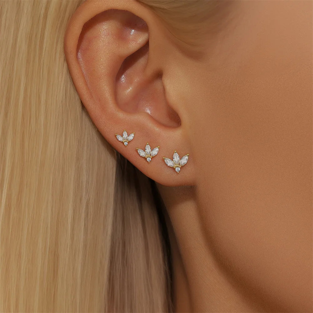 S925 Zircon Earrings