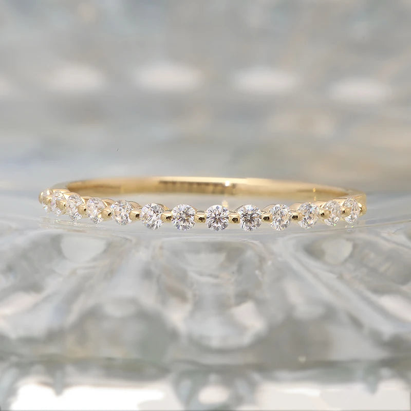 Band Diamond Ring 14k Gold