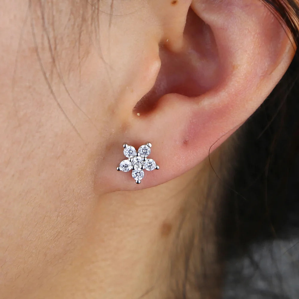 S925 Zircon Earrings