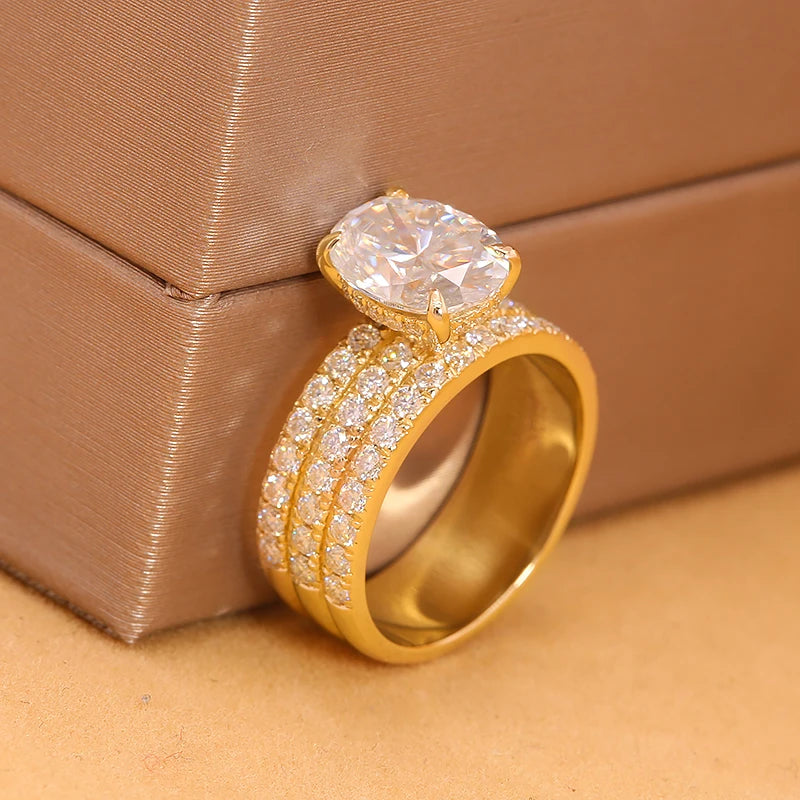 Oval Diamond Ring 14k Gold