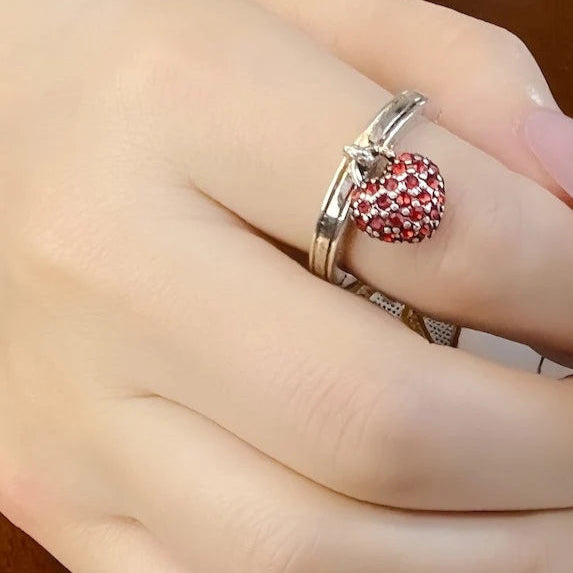 Heart Pave Ring