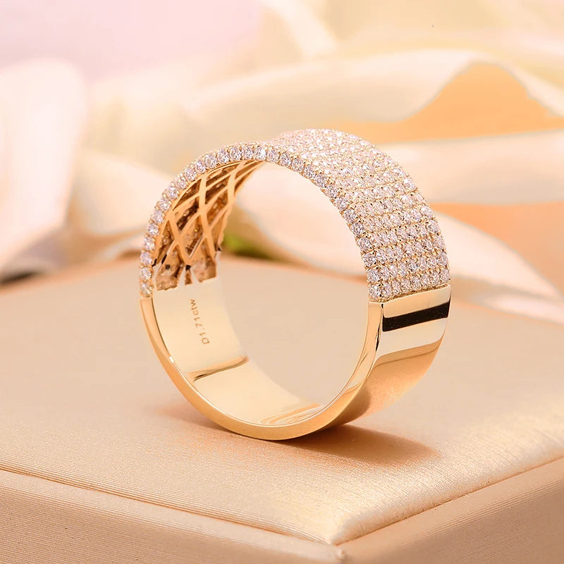 Band Diamond Ring 14k Gold