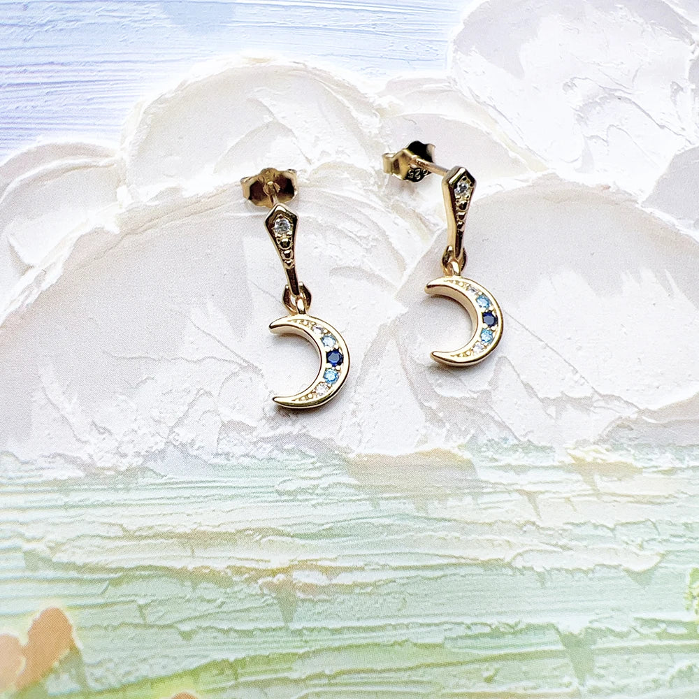 Royalty Moon Drop Earrings