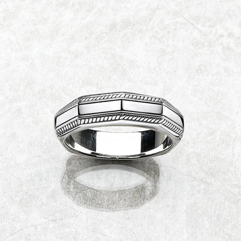 Angular Band Ring