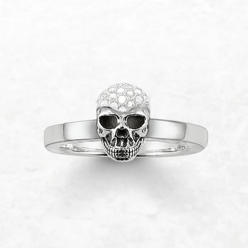 Skull Pave Ring