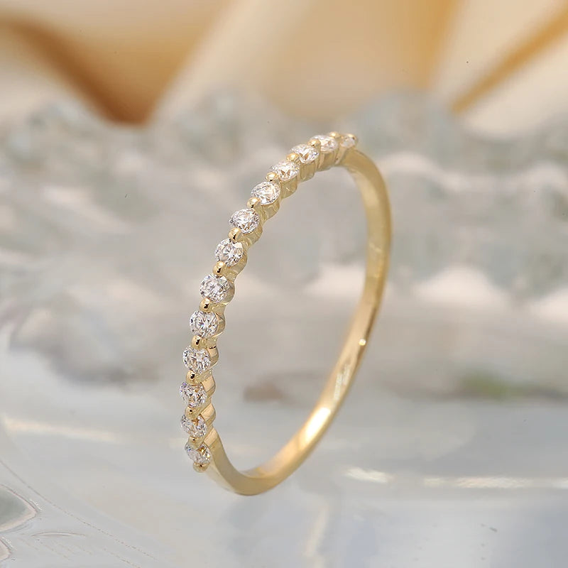 Band Diamond Ring 14k Gold