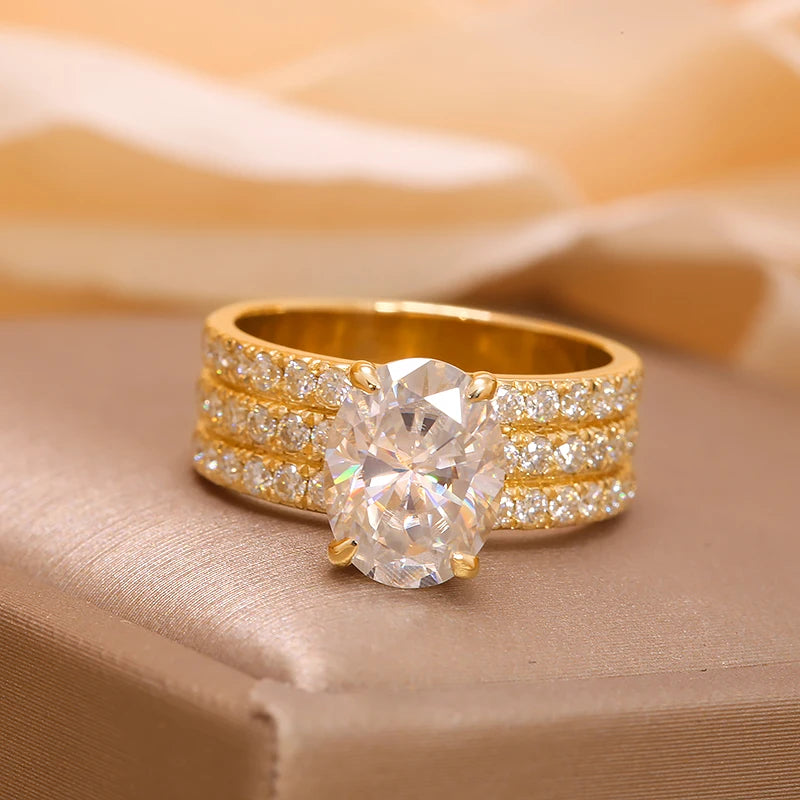 Oval Diamond Ring 14k Gold