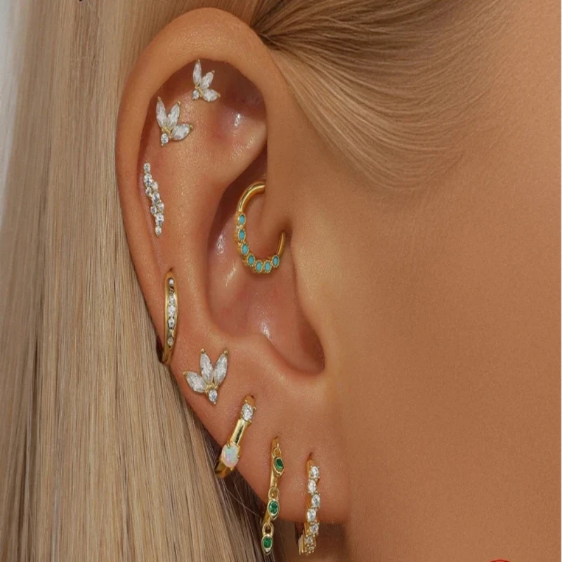 S925 Zircon Earrings