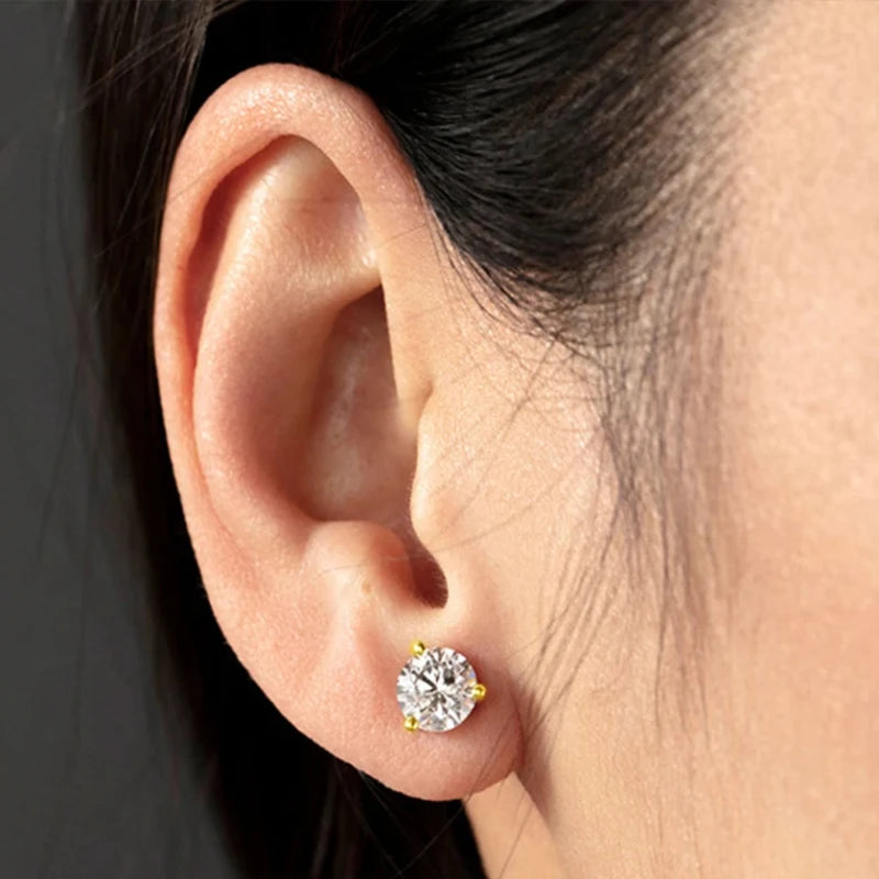 S925 Zircon Studs Earrings