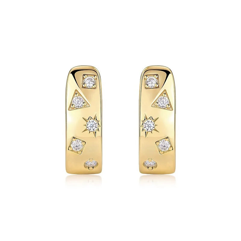 Hoop Moissanite Earrings