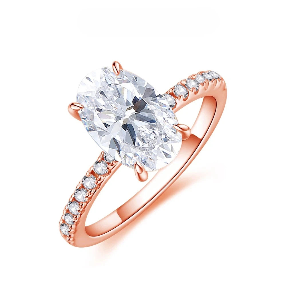 Pavé Moissanite Ring