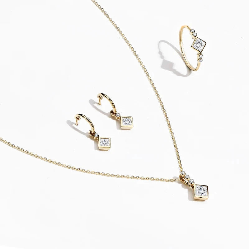 S925 Moissanite Jewelry Set