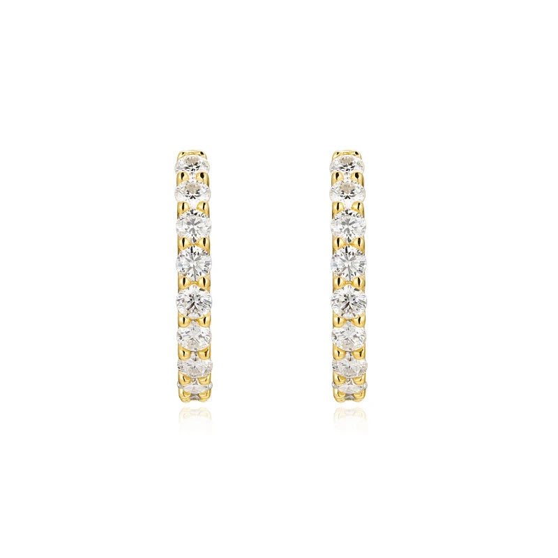 Hoop Moissanite Earrings