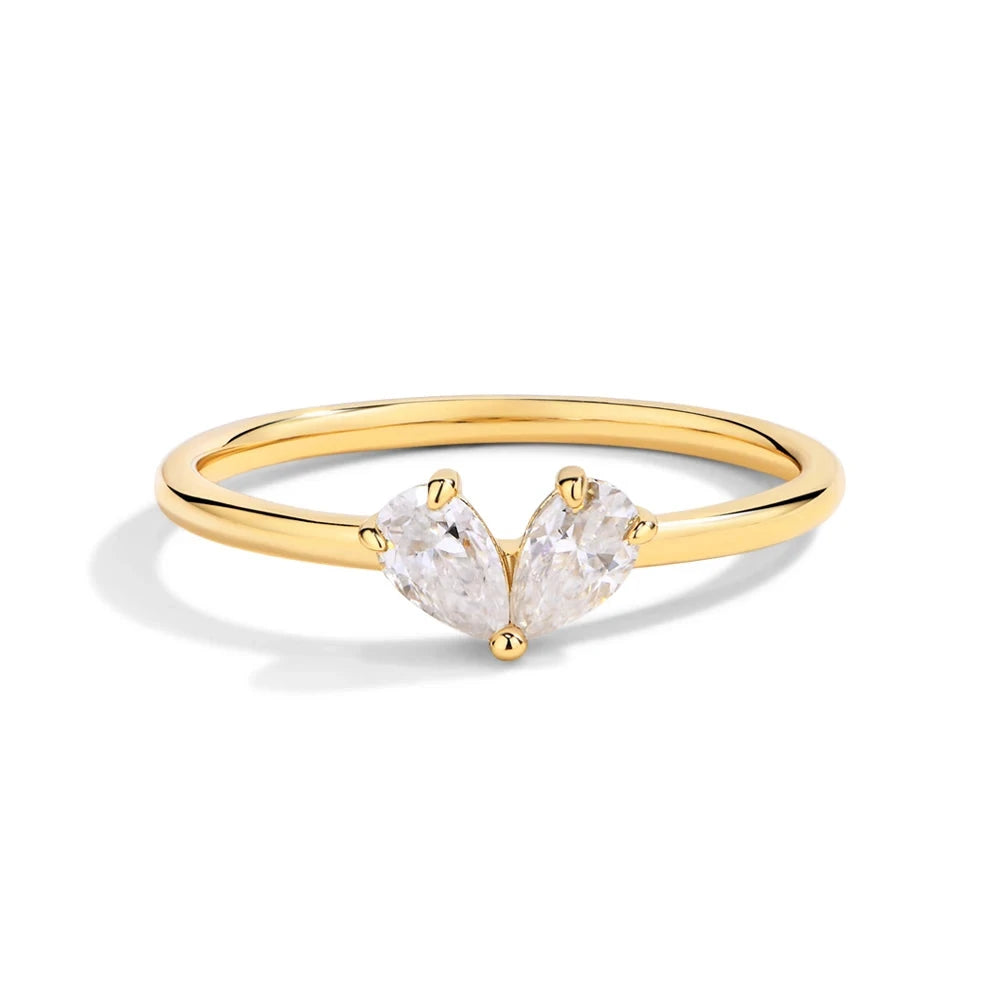 Heart Moissanite Ring