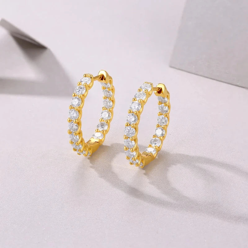 Hoop Moissanite Earrings